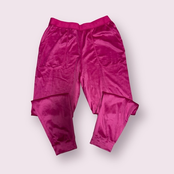 NWOT Juicy Couture Velour 2PC Pajama Set, Sweet Sangria - Picture 8 of 9